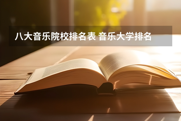 八大音乐院校排名表 音乐大学排名