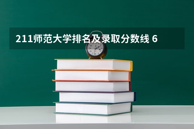 211师范大学排名及录取分数线 6所部属师范大学录取分数线