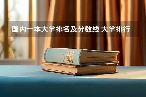 国内一本大学排名及分数线 大学排行榜及录取分数线