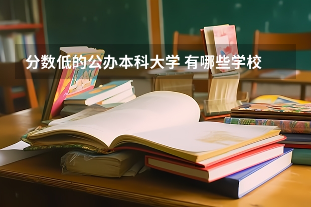 分数低的公办本科大学 有哪些学校