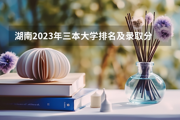 湖南2023年三本大学排名及录取分数线（文理科） 湖南三本大学的排名是？