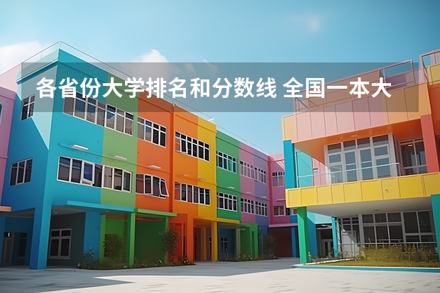 各省份大学排名和分数线 全国一本大学录取分数线表（2022年参考，多省份汇总）