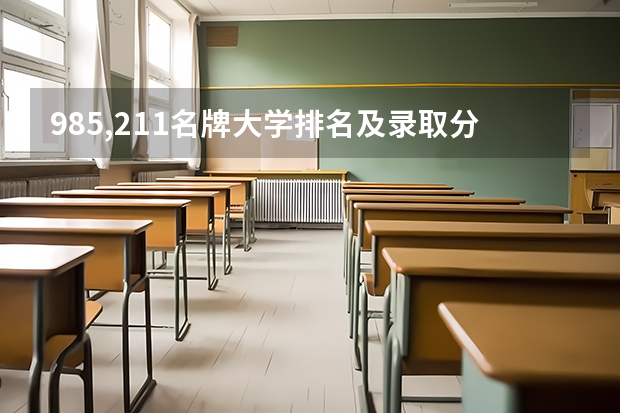 985,211名牌大学排名及录取分数线 高校排名及录取分数线