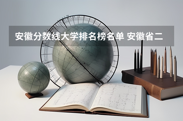 安徽分数线大学排名榜名单 安徽省二本大学排名及分数线